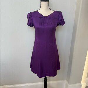 Banana Republic Purple Silk Mini Dress Y2K